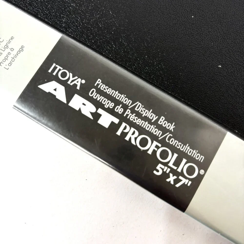 Itoya Art Pro folio Original Storage Display Book 5 x 7 (24 Two-Sided Pages) NWT